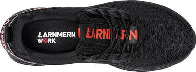 LARNMERN Arbeitsschuhe Herren Sicherheitsschuhe Mode Anti Smashing Stahlkappenschuhe Atmungsaktiv Dä