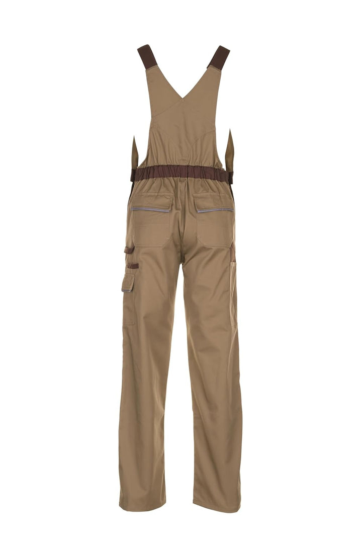 Planam Highline Herren Latzhose Khaki braun Zink Modell 2334 Grösse 64 khaki/braun/zink 64, khaki/br