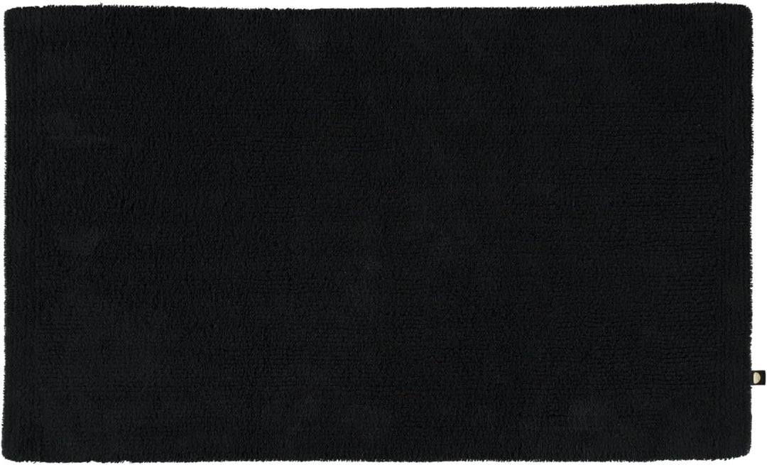 Rhomtuft Badteppiche Pur schwarz - 15 50x75 cm, 50x75 cm