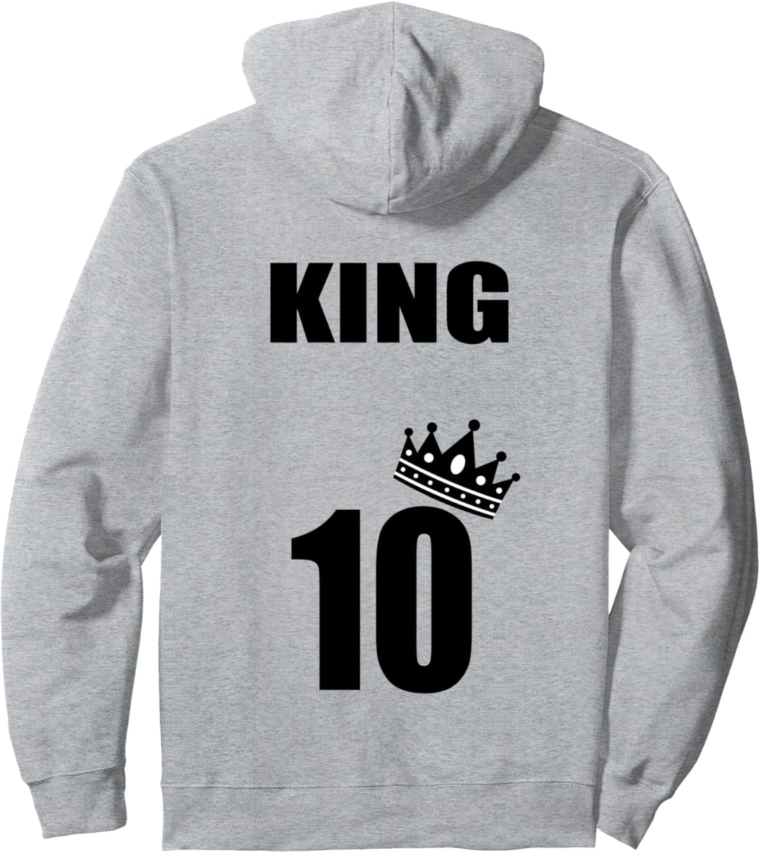 Coolest King Crown mit Zahlen Pullover Hoodie