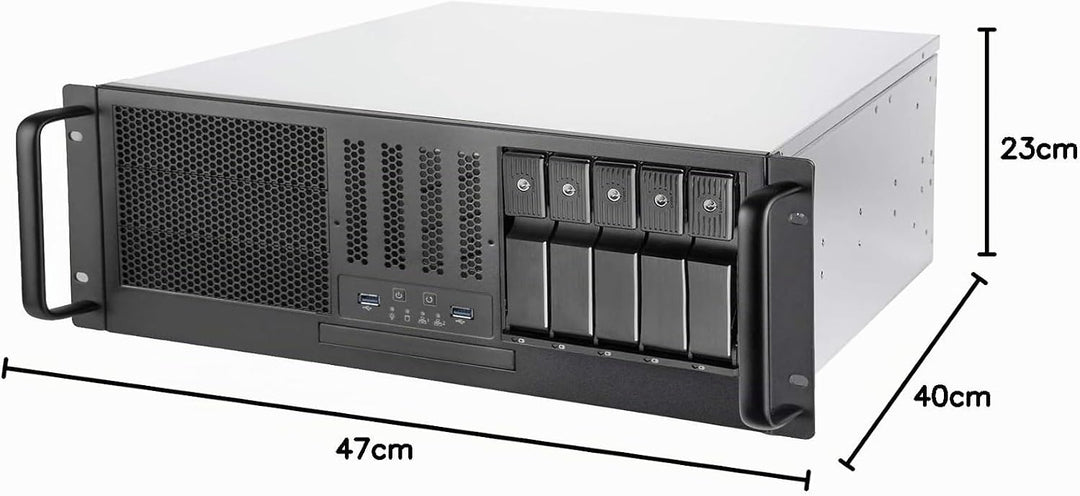 Silverstone SST-RM41-H08-4U Rackmount Server Gehäuse, unterstützt M/B bis SSI-CEB &amp; ATX (PS2) Mini r