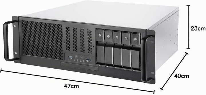 Silverstone SST-RM41-H08-4U Rackmount Server Gehäuse, unterstützt M/B bis SSI-CEB &amp; ATX (PS2) Mini r