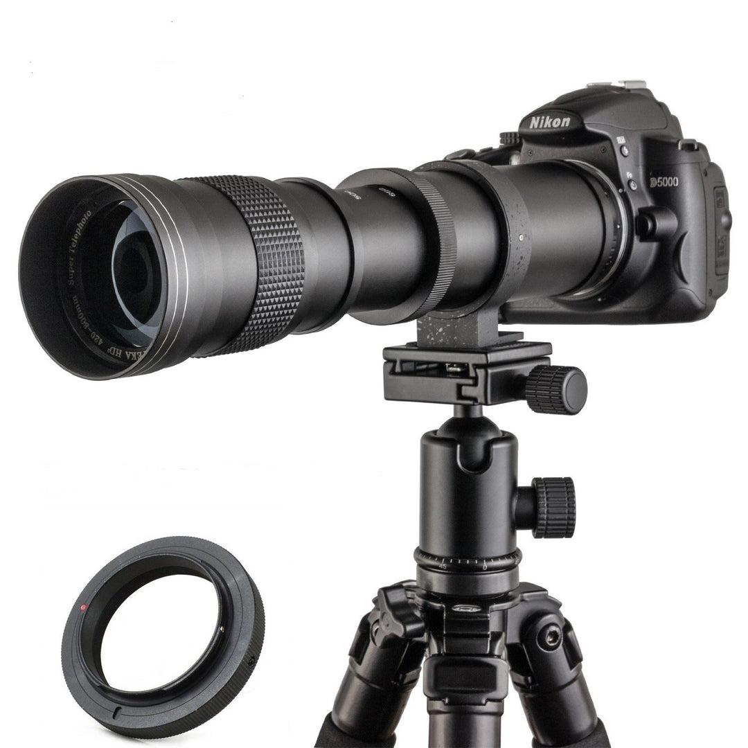 JINTU 420–800mm Super-Telezoom Objektiv Manueller Fokus für Canon EOS DSLR-Kameras 2000D 4000D 5000D