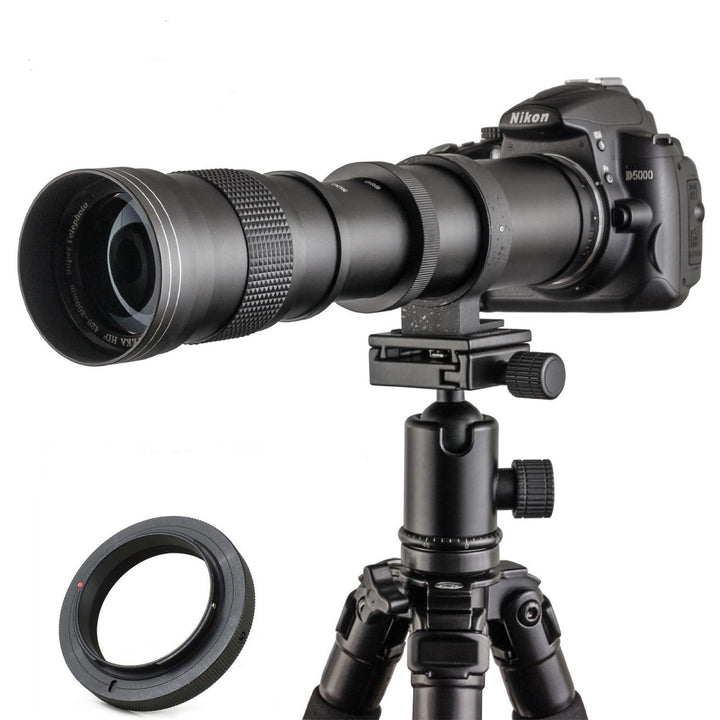 JINTU 420–800mm Super-Telezoom Objektiv Manueller Fokus für Canon EOS DSLR-Kameras 2000D 4000D 5000D