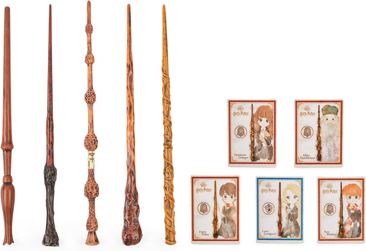 Wizarding World Harry Potter - Authentischer Albus Dumbledore Zauberstab aus Kunststoff mit Zaubersp