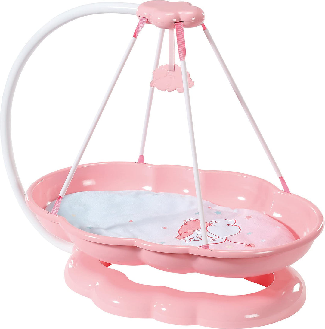 Zapf Creation 705988 Baby Annabell Sweet Dreams Schlummerwolke - rosa Puppenwiege in Wolkenform inkl