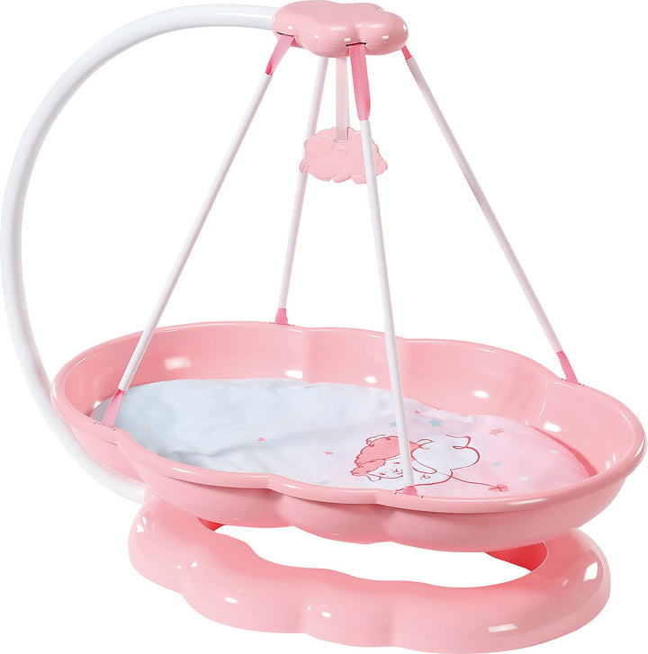 Zapf Creation 705988 Baby Annabell Sweet Dreams Schlummerwolke - rosa Puppenwiege in Wolkenform inkl