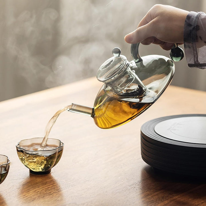 Teekanne Mit Siebeinsatz, Glasteekanne, Tee-ei Kanne, Teekessel Glas Mit Sieb, Teebereiter Für Losen