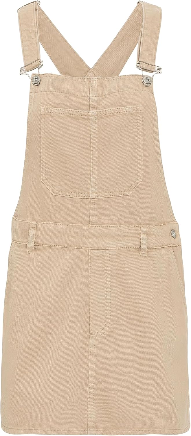 Red Bridge Damen Jeansrock kurzer Rock Overall Latzhose S Beige, S Beige