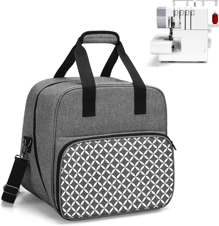 Yarwo Overlocktasche mit Grosser Öffnung, Cover-/ Overlock Transpot/Aufbewahrungstasche für meiste g