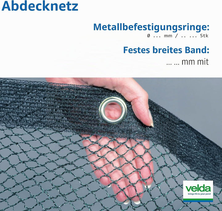 Teichnetz 6x5m schwarz Teichabdeckung Reiherschutz Laubschutznetz Abdecknetz 6 x 5 m, 6 x 5 m