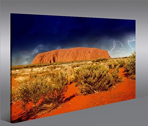 islandburner Bild Bilder auf Leinwand Ayers Rock V2 Australien 1p XXL Poster Leinwandbild Wandbild D