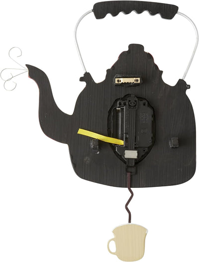 Enesco Allen Designs Uhr, bullitore für Tee, 35 cm, Kunstharz, Mehrfarbig, 28 x 28 x 35.6 cm