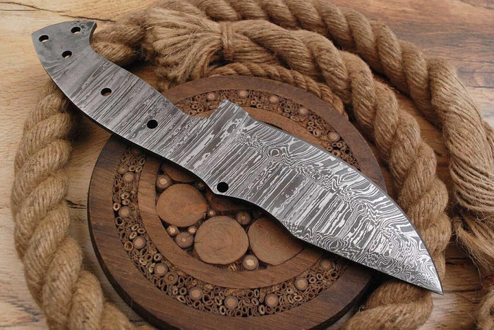Damast Klinge Handgeschmiedete Damast Rohling Damascus blank blade 6030EA