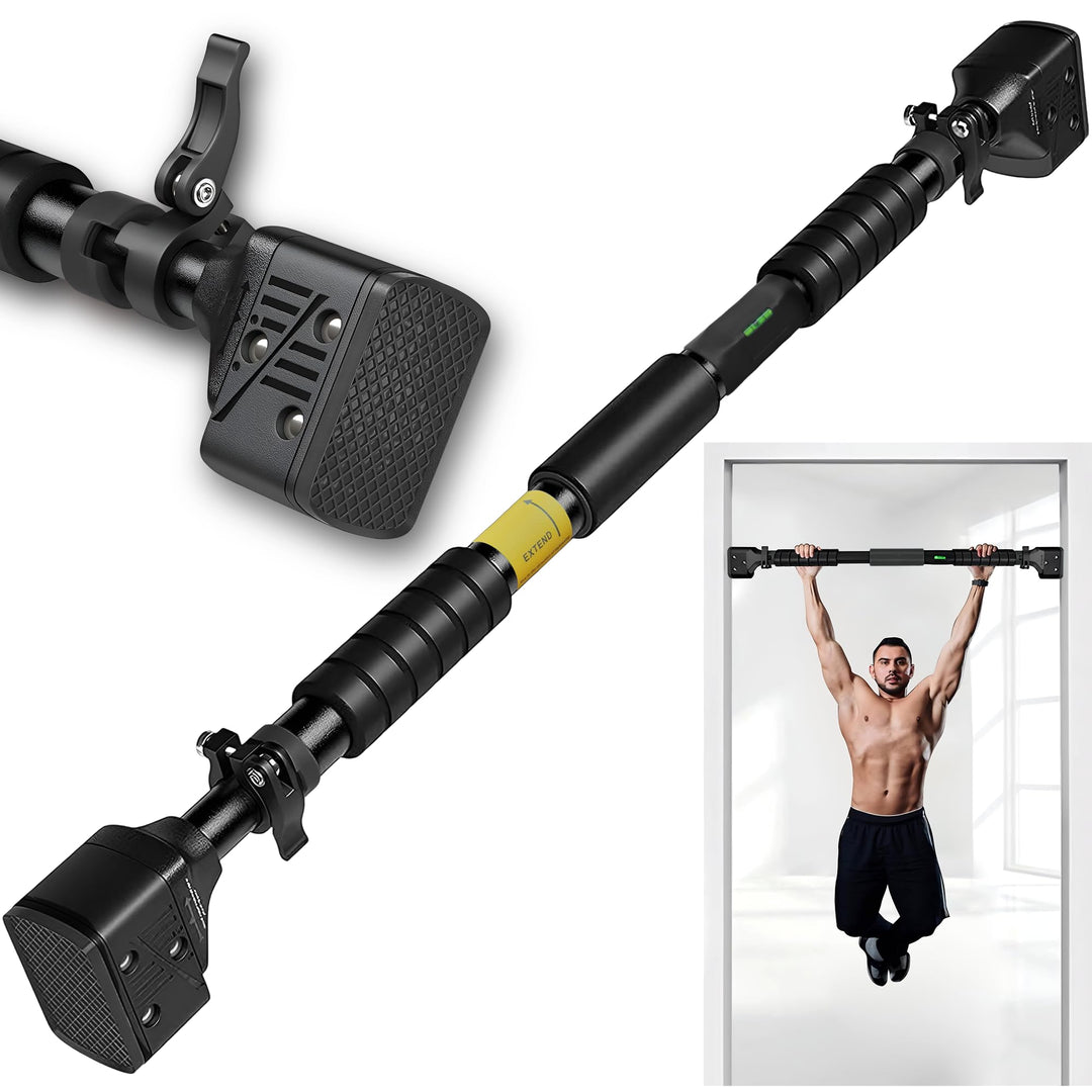 Length Adjustable Pull Up Bar for Doorway - 200KG Capacity 72-95 CM No Screw Home Gym Exercise Equip