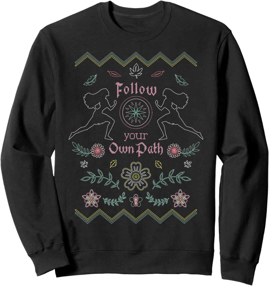 Disney Pocahontas Follow Your Own Path Stitched Quote Sweatshirt