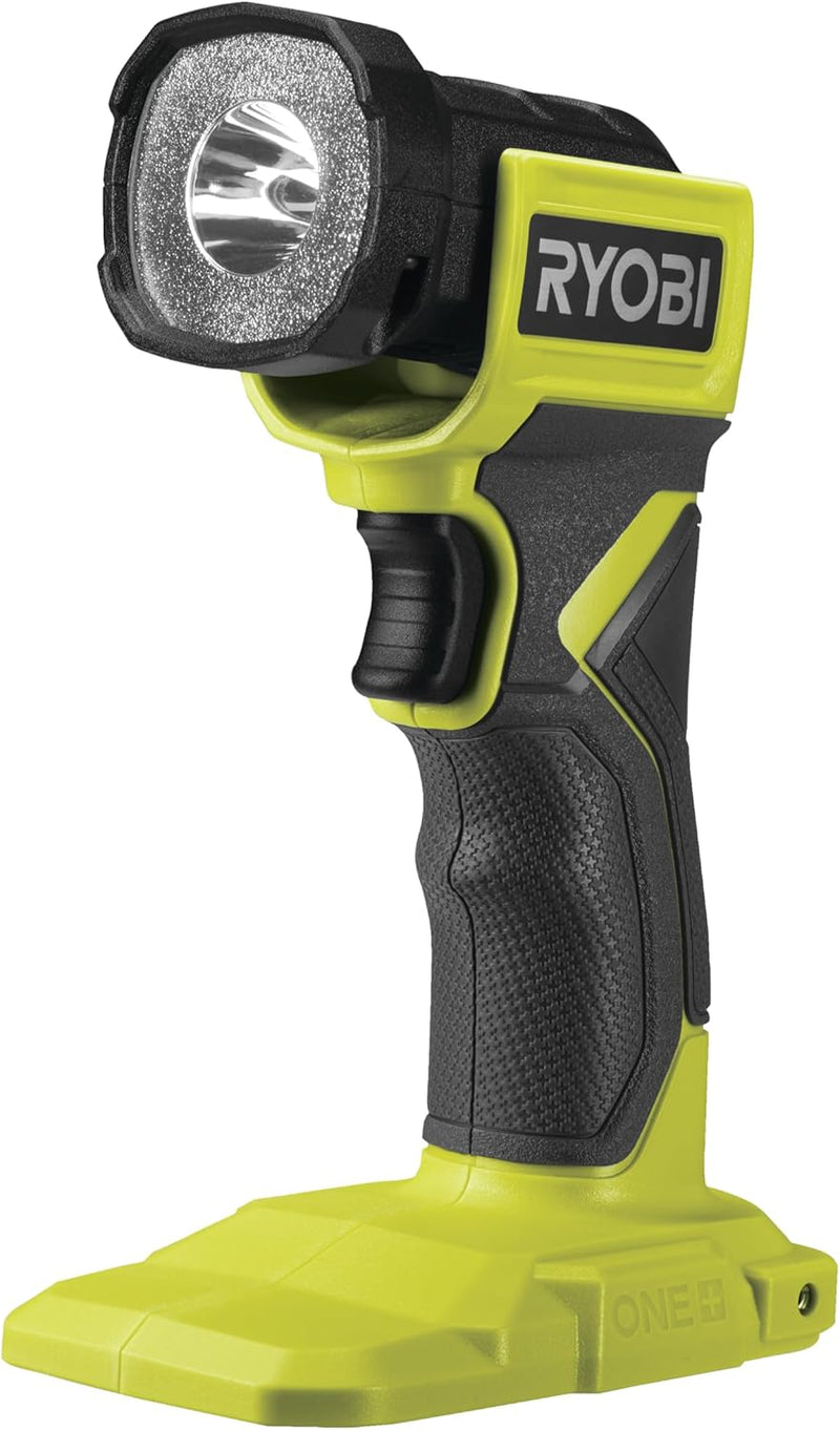 RYOBI 18 V ONE+ Akku-LED-Handleuchte RLF18-0 (Max. Lumen 280, Leuchtkopf um 180° schwenkbar, ohne Ak