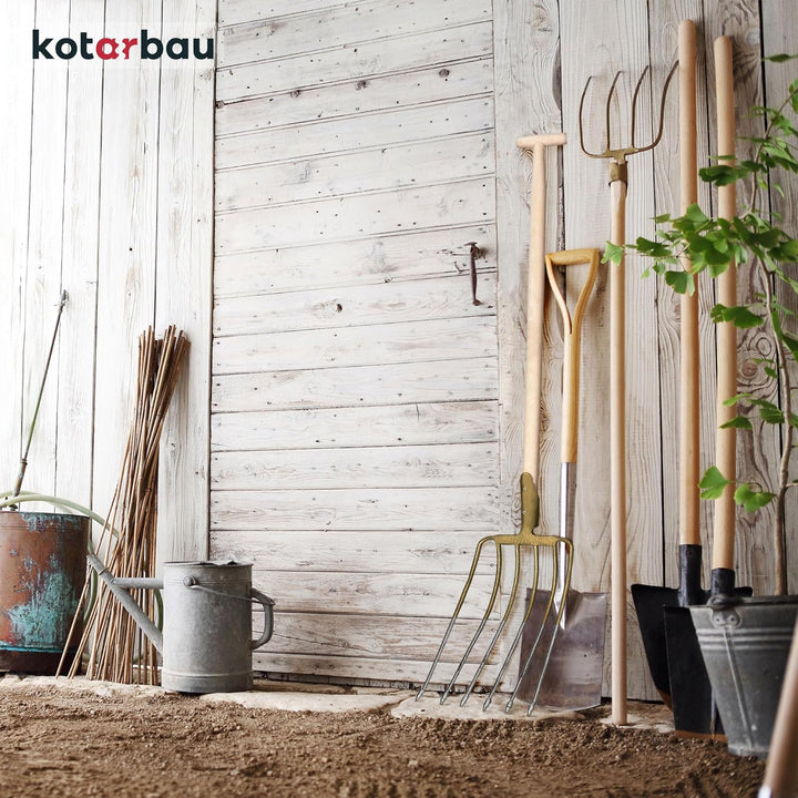 KOTARBAU® Forke 6 Zinken mit Stiel Heugabel Mistgabel Mistforke Gartengabel Gartenforke Dunggabel Sp