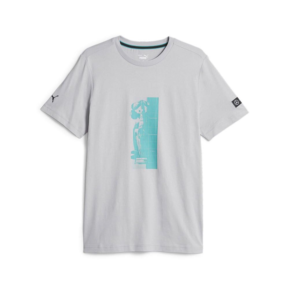 PUMA Mercedes T-Shirt grün MAPF1 ESS.Car Tee Motorsport Fan Jersey L Mercedes Team Silver, L Mercede