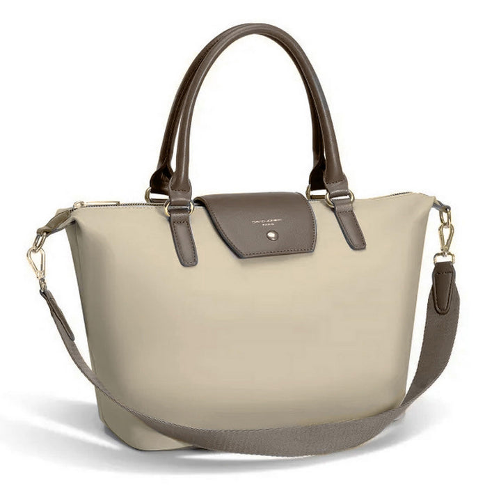David Jones - Handtasche Nylon Damen - Einkaufstasche Shopper Tote - Weiche Leder Schultertasche Umh