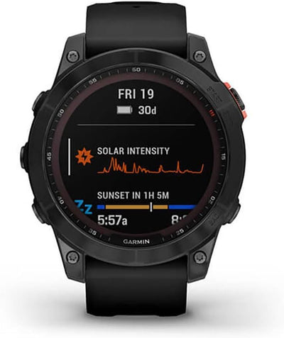 Garmin fenix 7 – GPS-Multisport-Smartwatch mit Farbdisplay und Touch-/Tastenbedienung, TOPO-Karten,