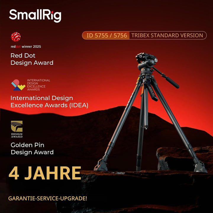 SMALLRIG x Potato Jet Tribex Hydraulisches Carbonfaser-Stativ Tripod, Schnell Ausziehbares Kamera-Vi