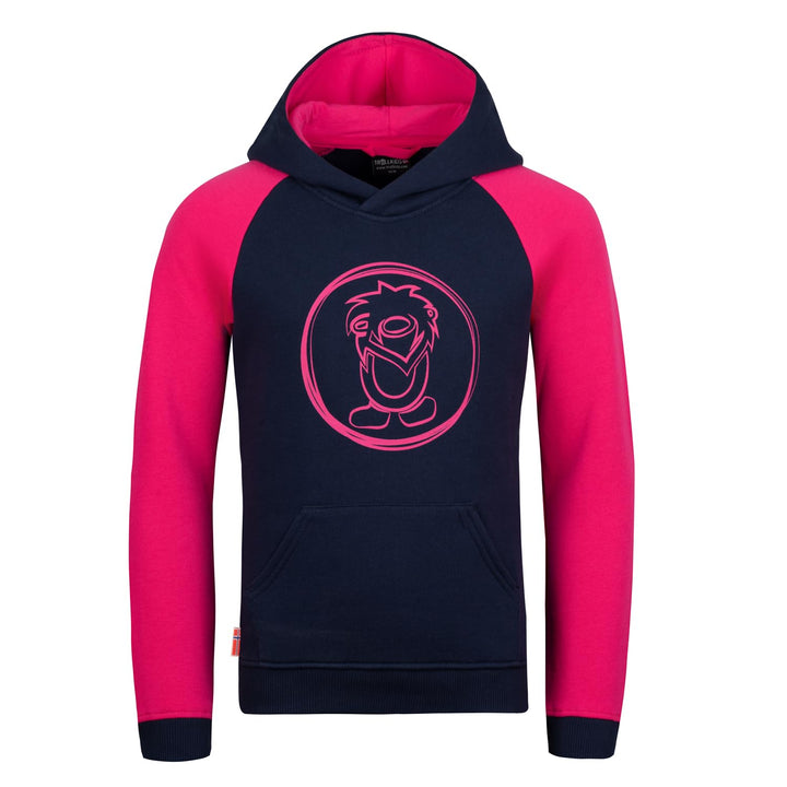Trollkids Girls Stavanger Sweater 164 Navy/Pink, 164 Navy/Pink