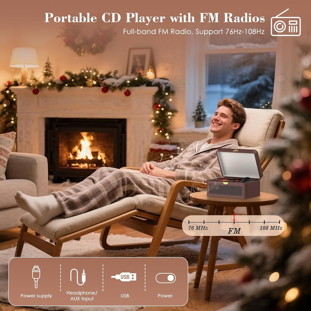 CD Player Tragbar Bluetooth: Kegaudio Radio mit CD-Player Tragbarer mit Lautsprecher Fernbedienung U