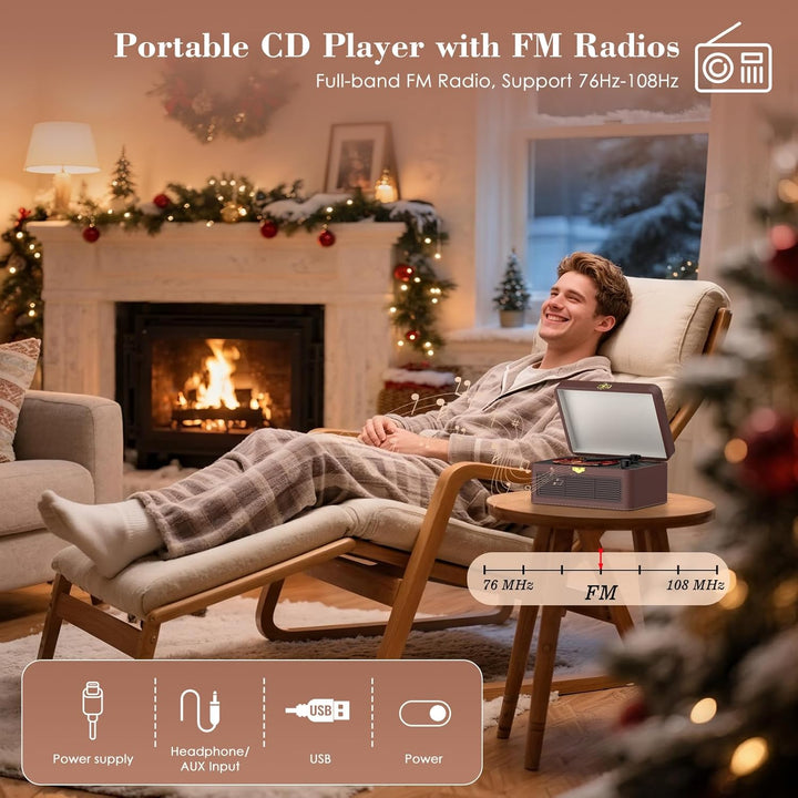 CD Player Tragbar Bluetooth: Kegaudio Radio mit CD-Player Tragbarer mit Lautsprecher Fernbedienung U