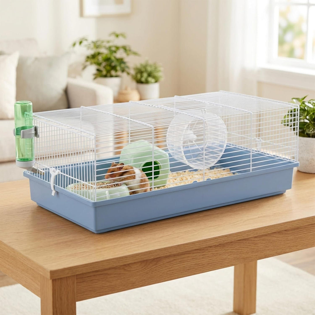 Ferplast Hamsterkäfig, Nagerkäfig CRICETI 11, Kleintierkäfig, Hamsterzubehör inklusive, 58 x 31 x h