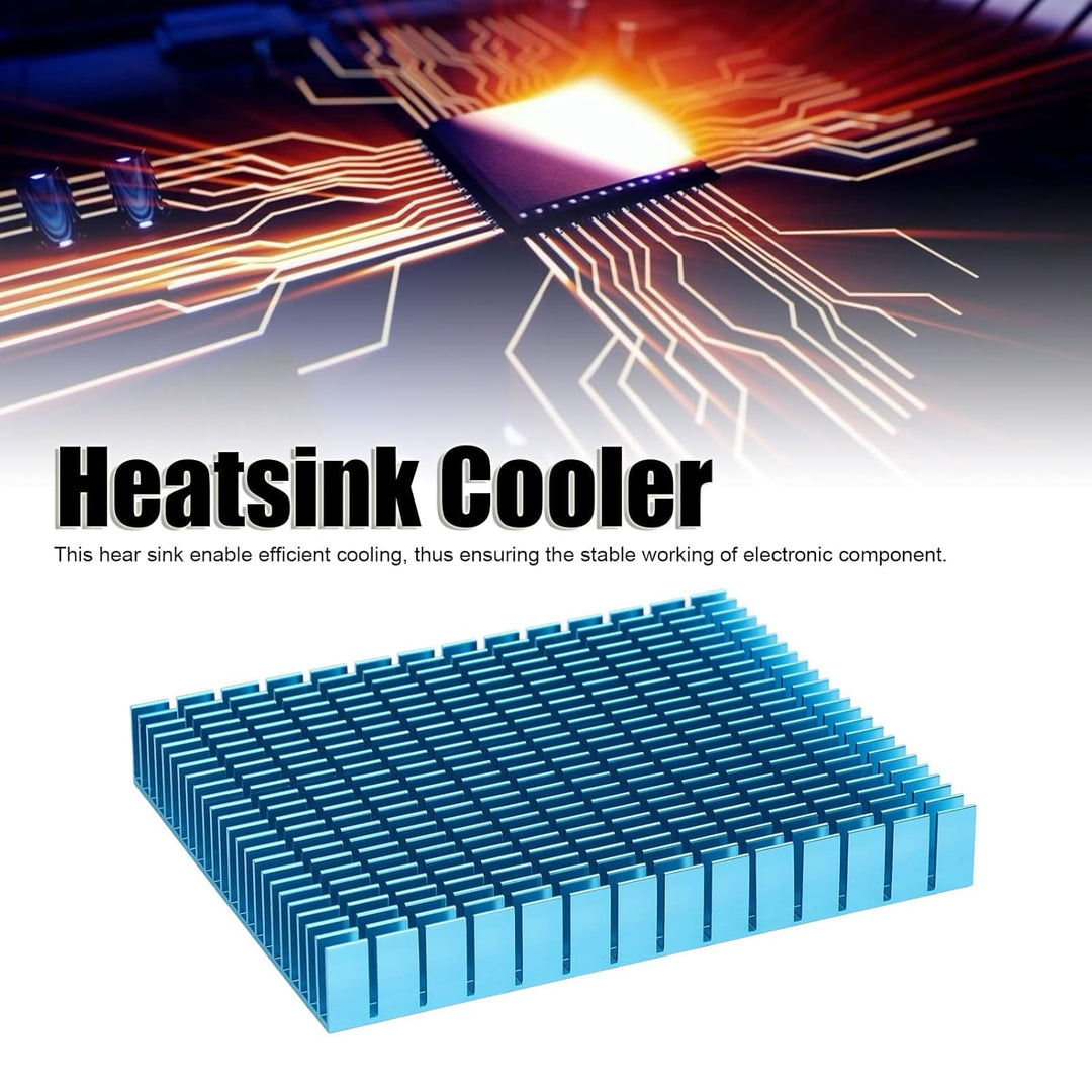 Eujgoov Aluminium Kühlkörper, 150x120x20mm Heatsink Kühlung Kühlerkühlung für CPU Leistungsverstärke