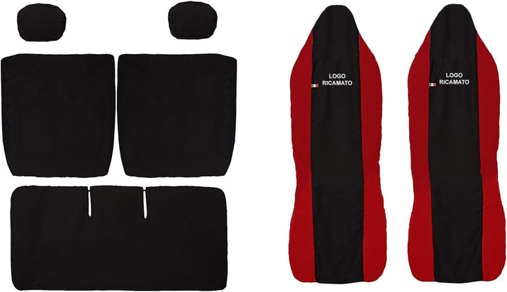 Lupex Shop 17239-01 Citroen C1 zweifarbige Sitzbezüge - schwarz rot