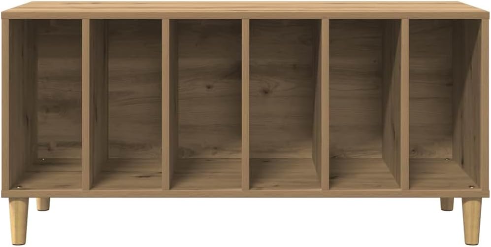 vidaXL Plattenschrank Artisan-Eiche 100x38x48 cm Holzwerkstoff, Schallplattenschrank, Vinylschrank,
