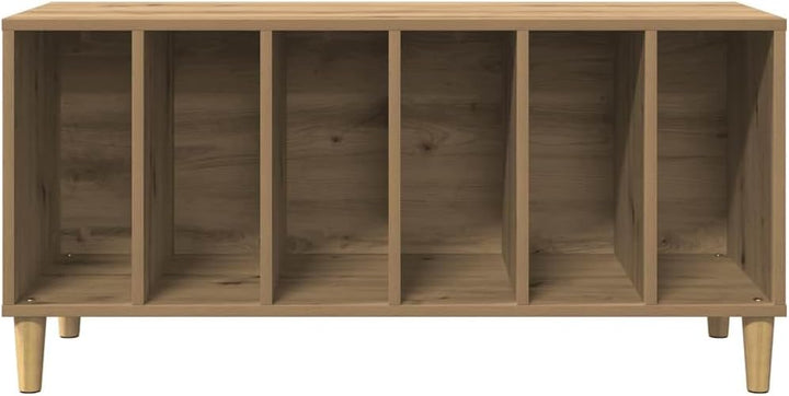 vidaXL Plattenschrank Artisan-Eiche 100x38x48 cm Holzwerkstoff, Schallplattenschrank, Vinylschrank,
