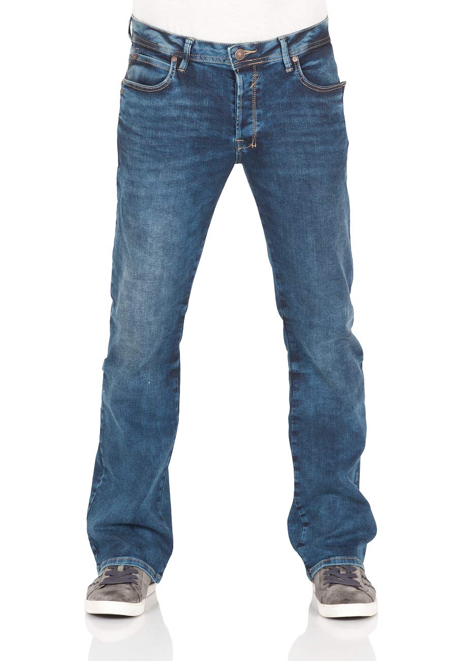 LTB Roden Herren Bootcut Fit Jeans W28 - W48 Low-Waist Stretch Jeanshose Blau 28W / 30L Blue Lapis W