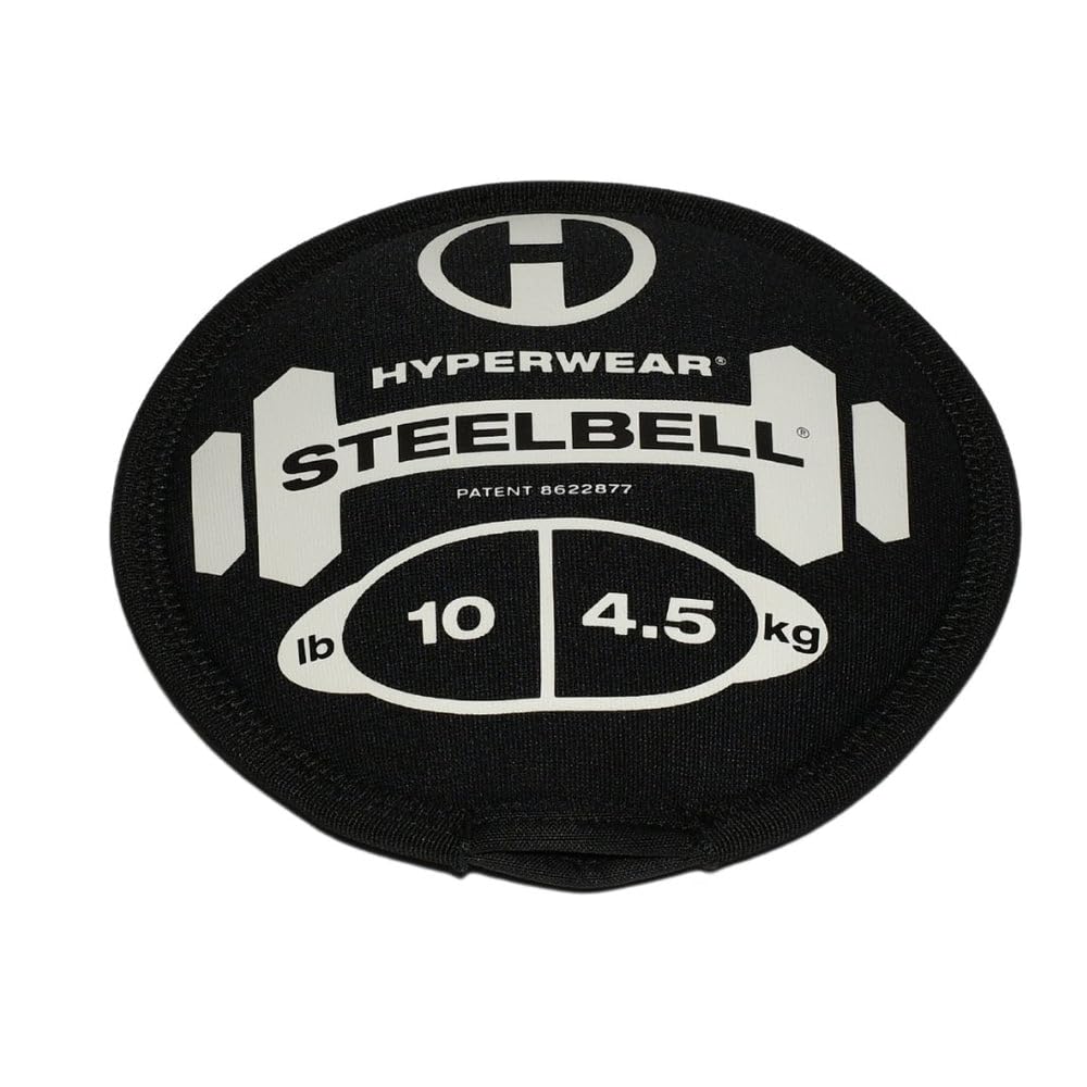HYPERWEAR SteelBell Slam Ball mit Stahlfüllung, extrem haltbar, Neopren 10-Pound, 10-Pound