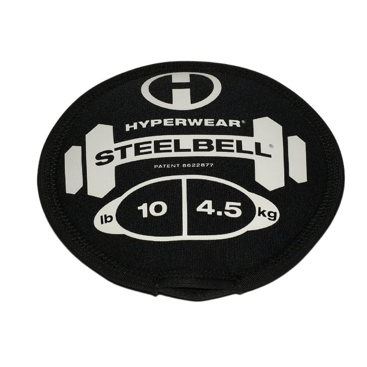 HYPERWEAR SteelBell Slam Ball mit Stahlfüllung, extrem haltbar, Neopren 10-Pound, 10-Pound