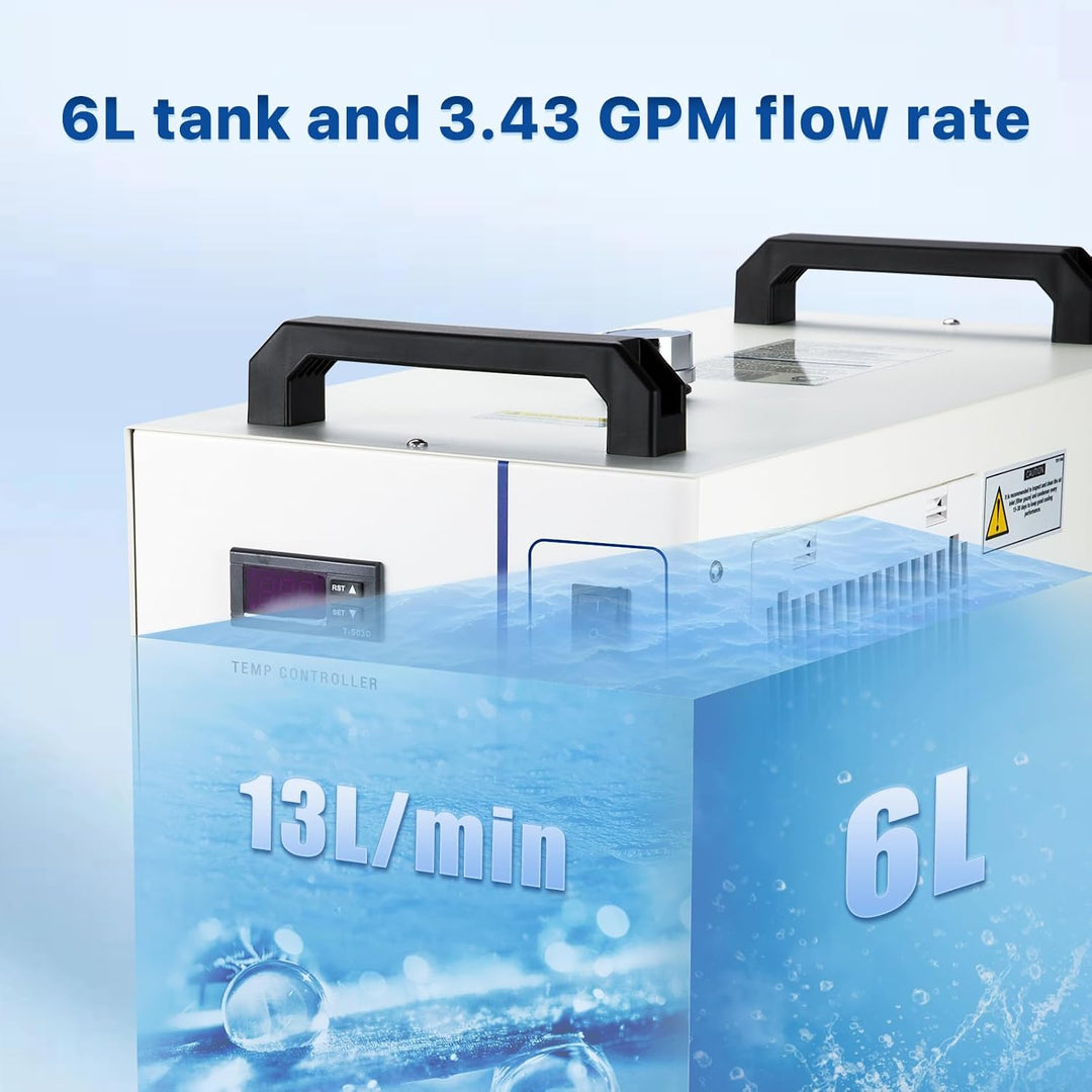 Cloudray CW-5200 Wasserchiller 6L Industrieller Wasserkühler für CO2 Lasergravierer & Schneidemaschi