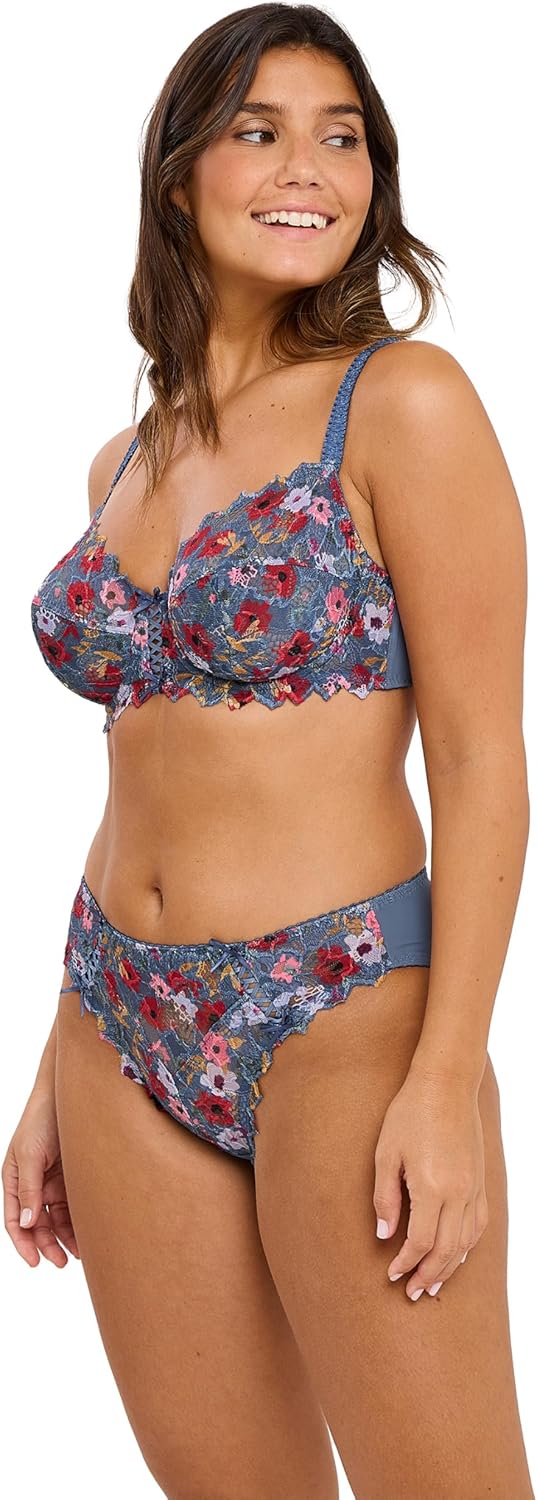 Sans Complexe Damen Arum Mosaic_709212 Klassischer Bügel-BH (1er Pack) 75C Blau, 75C Blau