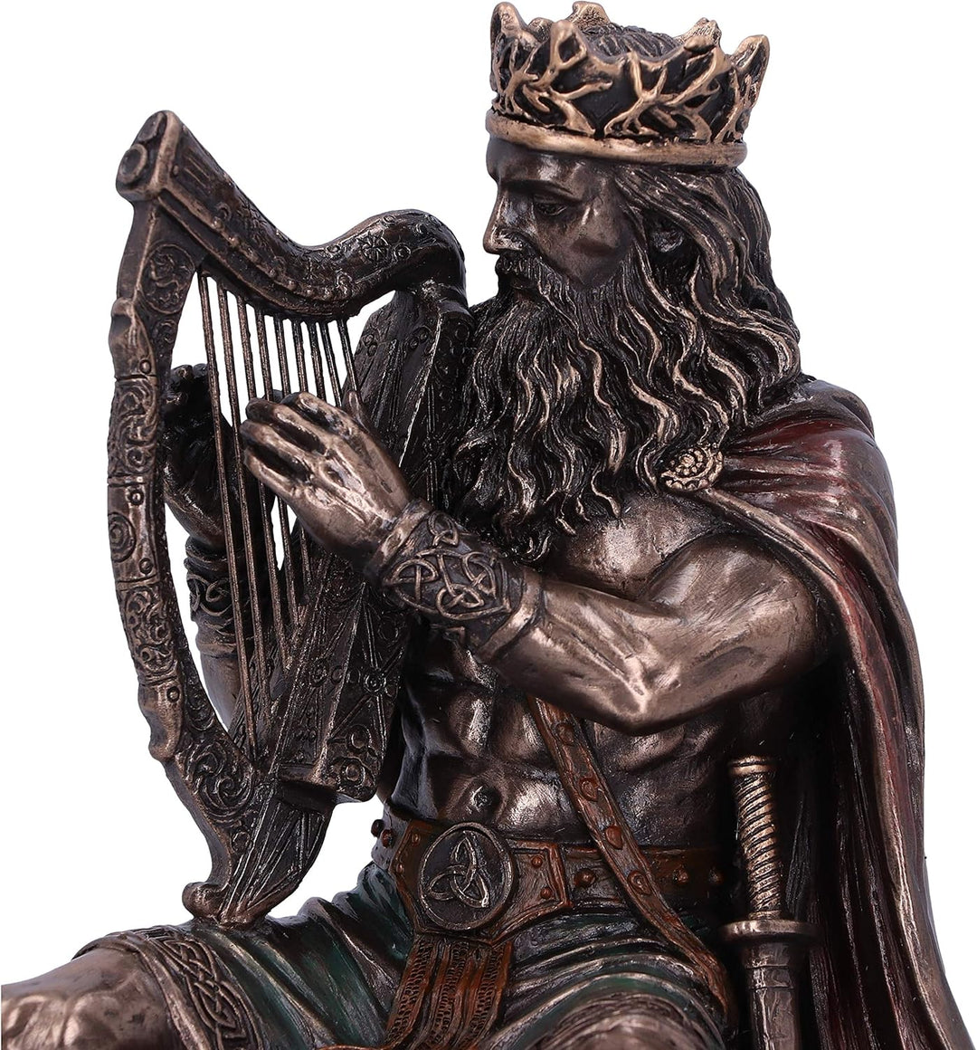 Nemesis Now Dagda König von Tuatha De Danann Keltische Gottheit-Figur, Bronze, 18,5 cm