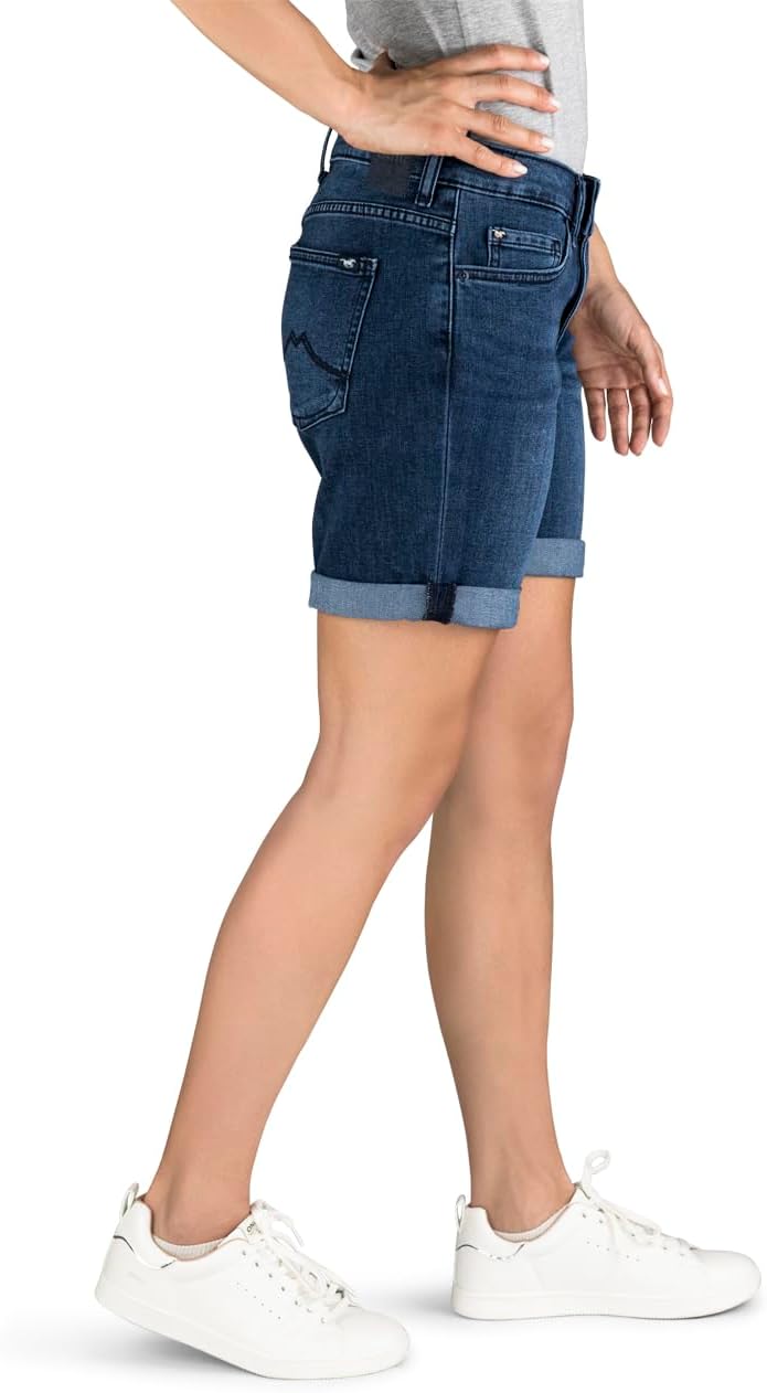 MUSTANG Damen Shorts Bermuda Kurze Jeans Hose Regular Jeansshorts Hotpants Basic Denim Stretch Baumw