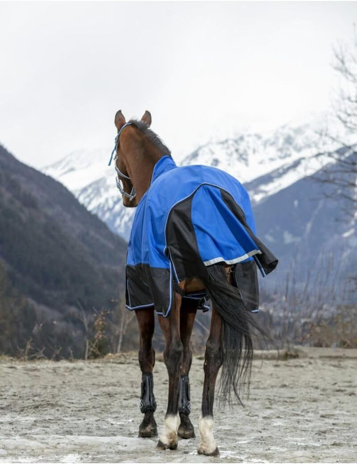 Equi-Theme EQUITHEME Decke Aisance 1200D ? 50 g ? Farben ? Blau/Schwarz ? Grösse Decke ? 5,9 Bleu/No