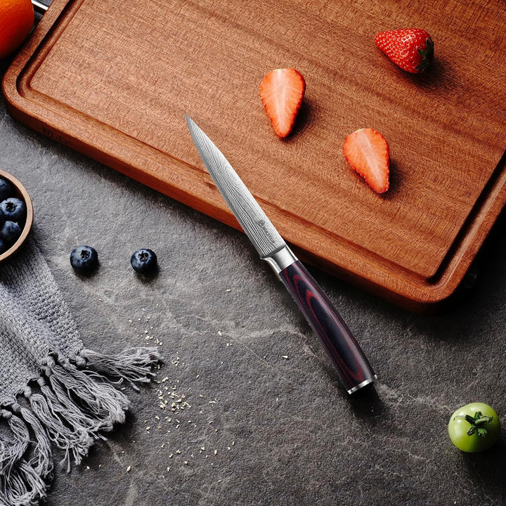 WULECCO Messerset 3-teilig, Professionelles Küchenmesser set, Messer set mit Hochwertiger Hochkohlen
