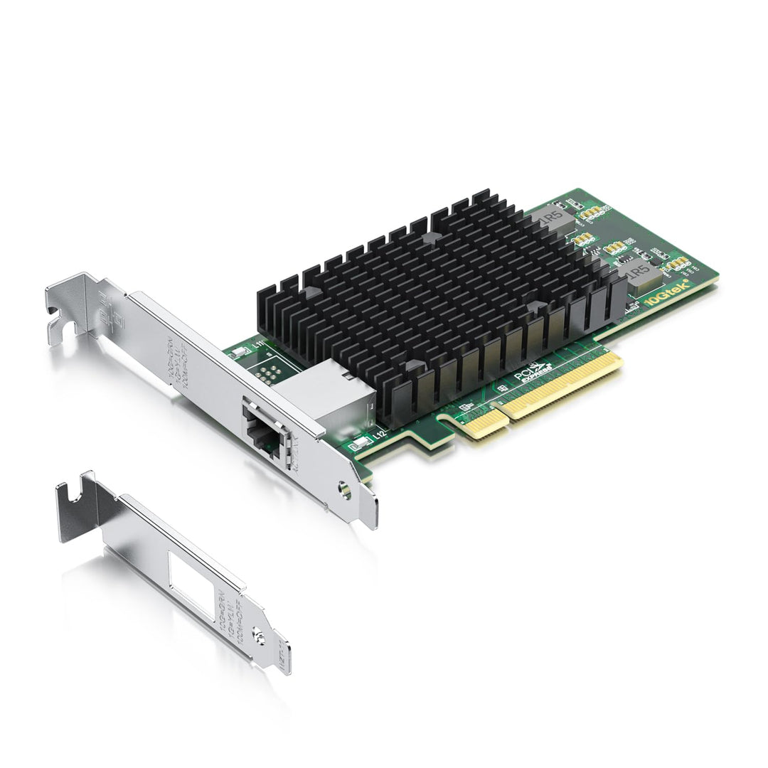 H!Fiber.com 10G Ethernet Netzwerk-Karte,RJ45 NIC,10GbE CNA,funktional kompatibel zu X540-T1,mit Inte