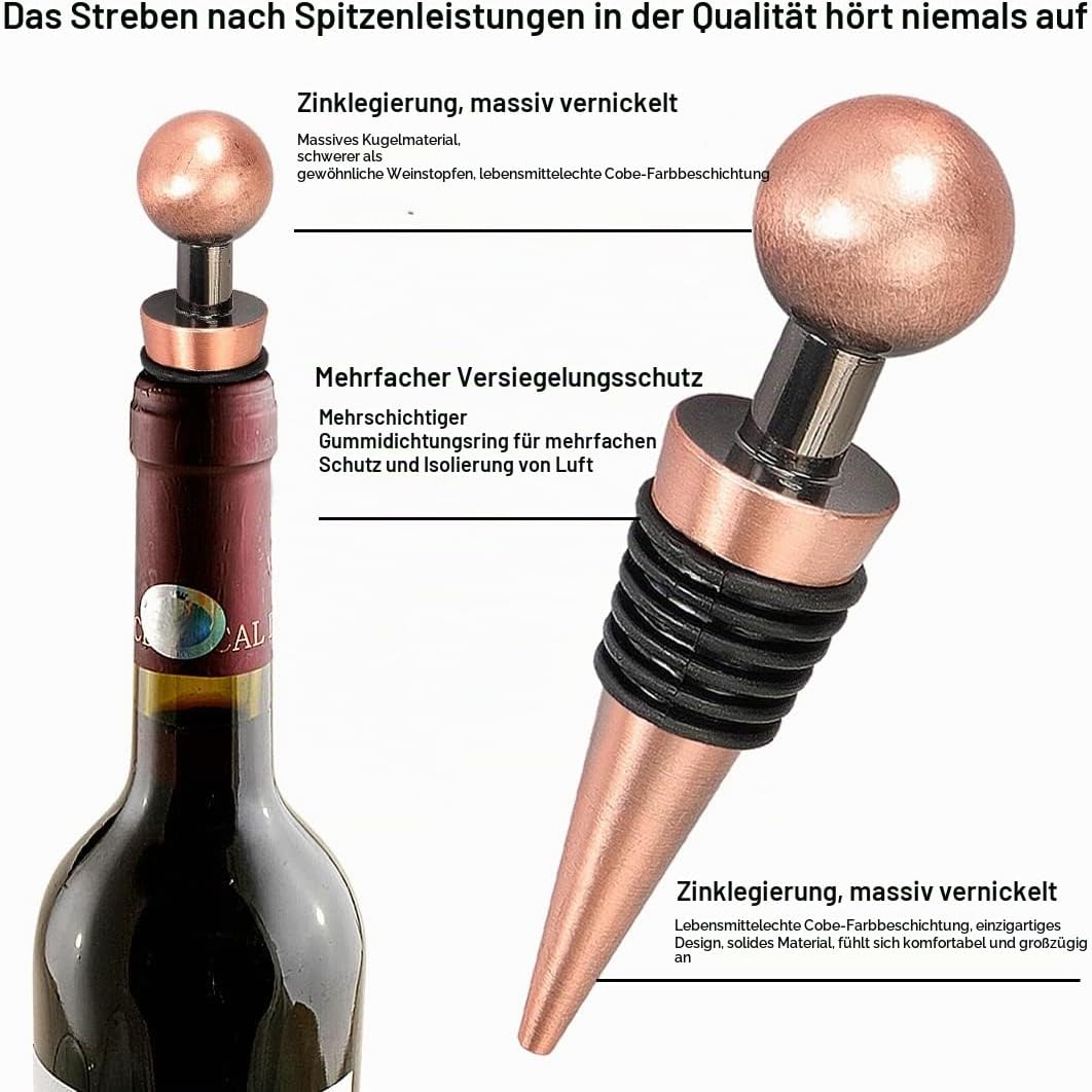 ZBPASL Korkenzieher Set in Holzkiste Geschenk,Luxus Weinöffner,Wein Sommelier Sets mit Flaschenöffne
