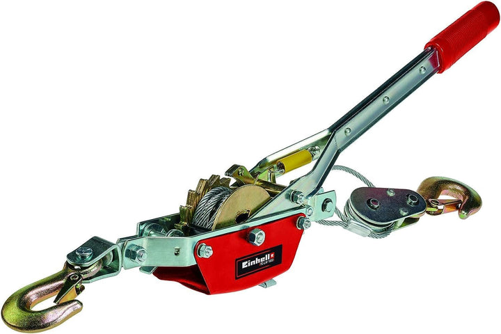 Einhell Handhebelseilzug TC-LW 1000 (2,2 Meter langes drallfreies Drahtseil, max. Zugkraft mit Umlen