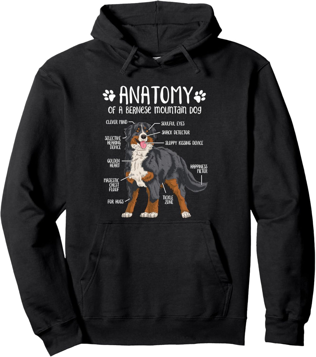 Lustiges Berner Sennenhund Hund Anatomie Hundehalter Pullover Hoodie