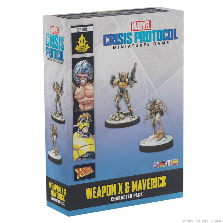 Asmodee, Marvel: Crisis Protocol – Weapon X &amp; Maverick, Character Pack