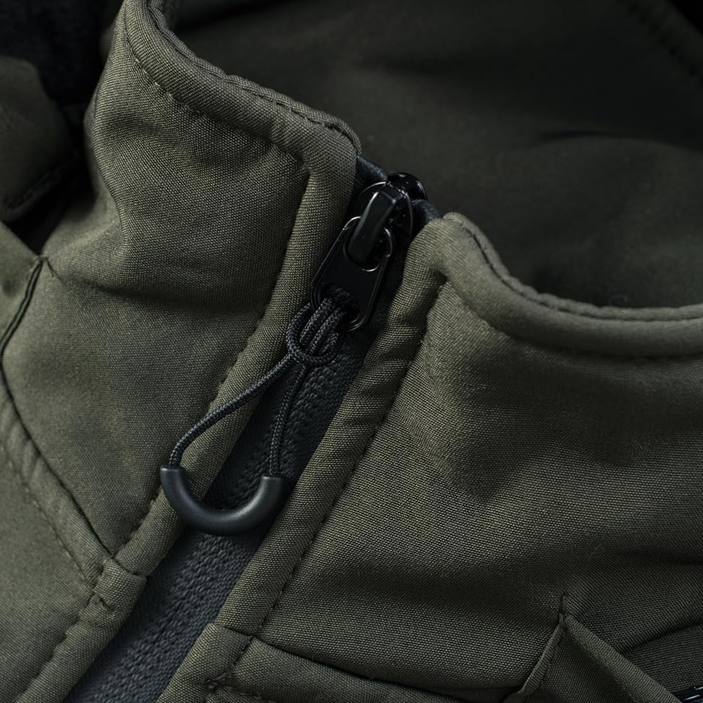 TONY BACKER Herren-Winterjacke, Softshelljacke, wasserdicht, winddicht, mit Kapuze, warme Jacke für