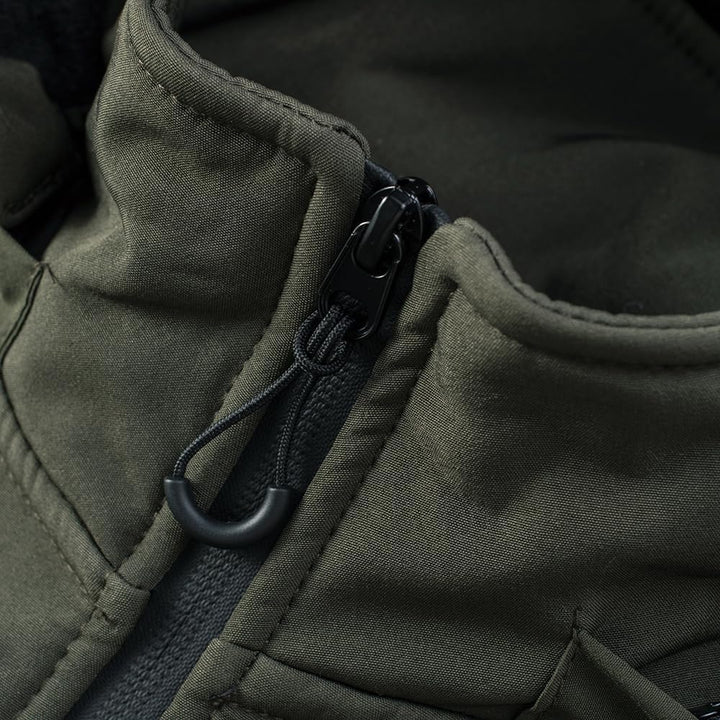 TONY BACKER Herren-Winterjacke, Softshelljacke, wasserdicht, winddicht, mit Kapuze, warme Jacke für